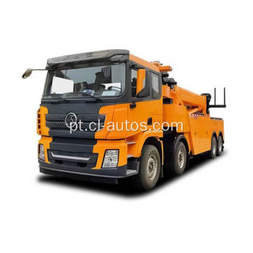 Shacman 8x4 20t 20ton 25t 25ton Wrecker Towing Truck com guindaste rotativo